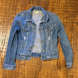 Y2K Vintage Mudd Denim Jacket Early 2000s Fitted Trucker